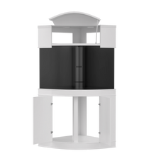 Load image into Gallery viewer, WARRANTY INCLUDED!155 gallonGLASS corner aquarium fish tank wood stand GoldenOak