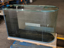 Load image into Gallery viewer, 120 Gallon U-Shape Bullnose Peninsula Divider Glass Aquarium Reef-Ready in Rose Cherry Real Wood Furniture