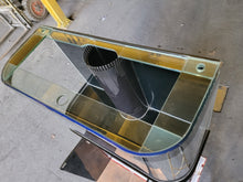 Load image into Gallery viewer, 120g Curved Panoramic Flat Bowfront Glass Reef-Ready Aquarium in Gloss Black Stand