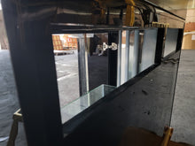 Load image into Gallery viewer, 120g Curved Panoramic Flat Bowfront Glass Reef-Ready Aquarium in Gloss Black Stand