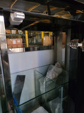 Load image into Gallery viewer, 120g Curved Panoramic Flat Bowfront Glass Reef-Ready Aquarium in Gloss Black Stand