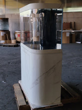Load image into Gallery viewer, 120g Curved Panoramic Flat Bowfront Glass Reef-Ready Aquarium in Marble Finish Stand