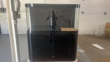 Load image into Gallery viewer, GLOSS BLACK Reef Ready 170g Glass Bayview Flat Panoramic Aquarium Fish Tank Set