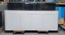 Load image into Gallery viewer, 150 Gallon 8FT Glass Shallow Rimless Frag Tank, Real Wood, Overflow & Custom Lid