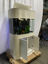 Load image into Gallery viewer, 70 gallon GLASS bow front aquarium fish tank set display model