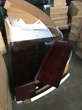 Load image into Gallery viewer, 440 Gallon Glass Corner Reef-Ready Aquarium in Rose Cherry Real Wood Furniture