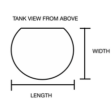 Load image into Gallery viewer, 90 Gallon Glass 3/4 Cylinder Round Aquarium With Stand and Canopy in Golden Oak