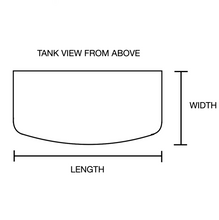 Load image into Gallery viewer, 70 gallon GLASS bow front aquarium fish tank set display model