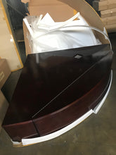 Load image into Gallery viewer, 440 Gallon Glass Corner Reef-Ready Aquarium in Rose Cherry Real Wood Furniture