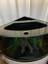 Load image into Gallery viewer, 66 gallon GLASS corner bow front aquarium fish tank set NEW!