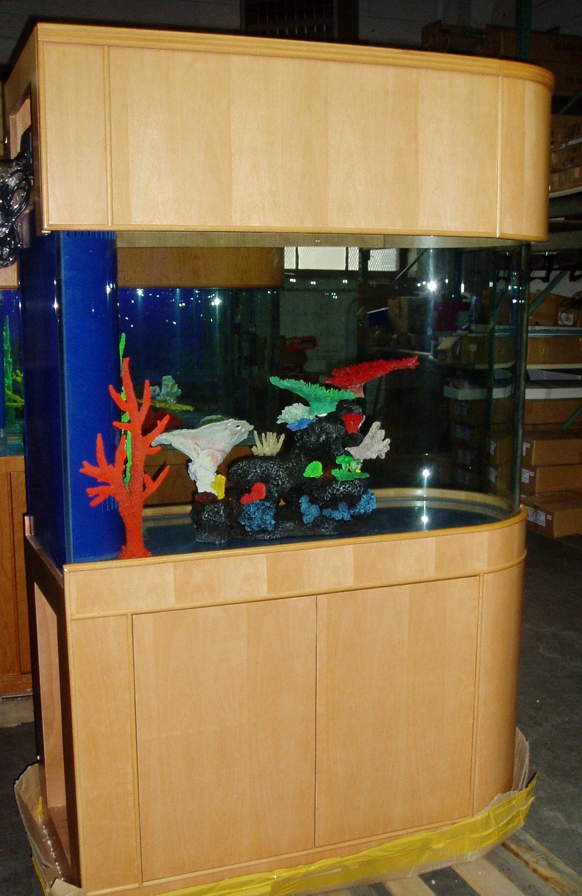 Warranty included 120 GALLON GLASS room divider peninsula aquarium fis –  Northeast Aquariums LLC