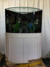 Load image into Gallery viewer, 66 gallon GLASS corner bow front aquarium fish tank set NEW!