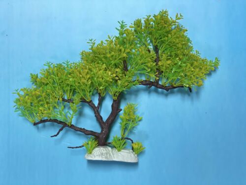 artificial bonsai tree for fish tank Artificial Aquarium Plant for Fish Tanks, TREE DECOR 16" Aquarium plastic Plant