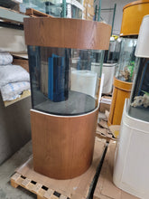 Load image into Gallery viewer, 60 Gallon Half Round (Flat Sides) Reef-Ready Aquarium with Stand, Deep Oak
