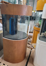 Load image into Gallery viewer, 60g Half Round Glass Reef-Ready Aquarium Fish Tank with Stand and Canopy Flush Design
