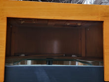 Load image into Gallery viewer, 90 Gallon Glass 3/4 Cylinder Round Reef Aquarium With Stand and Canopy in Golden Oak
