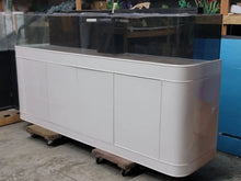 Load image into Gallery viewer, 150 Gallon 8FT Glass Shallow Rimless Frag Tank, Real Wood, Overflow &amp; Custom Lid
