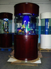 Load image into Gallery viewer, COLUMN HIDER 160 gallon GLASS cylinder round aquarium fish tank set
