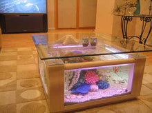 Load image into Gallery viewer, WARRANTY INCLUDED! 68 gallon GLASS rectangular square table aquarium fish tank
