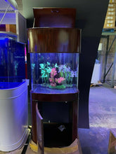 Load image into Gallery viewer, WARRANTY INCLUDED! Glass 50 gallon fish tank aquarium setup bow front cube
