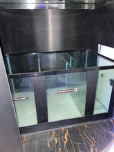 Load image into Gallery viewer, WARRANTY INCLUDED! 300 gallon GLASS cylinder round aquarium w/ metal stand
