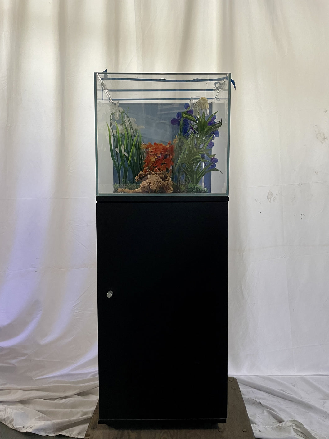 ULTRA CLEAR GLASS - 18 gallon cube fish tank aquarium full setup w/ filtration