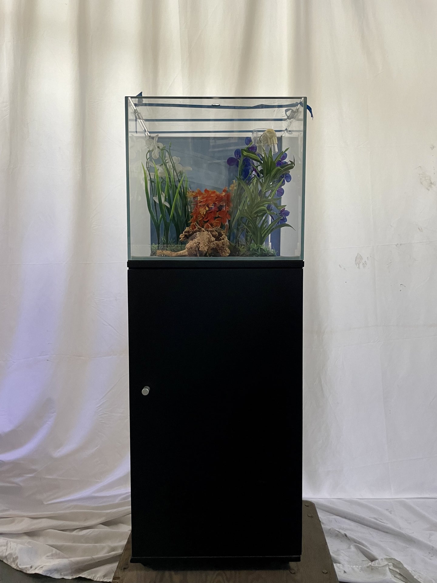 ULTRA CLEAR GLASS - 18 gallon cube fish tank aquarium full setup w/ filtration