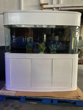 Load image into Gallery viewer, WARRANTY INCLUDED! 215 gallon GLASS bow front aquarium fish tank set NEW!
