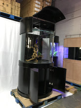 Load image into Gallery viewer, WARRANTY INCLUDED! 160 gallon GLASS round cylinder wall aquarium fish tank set NEW!
