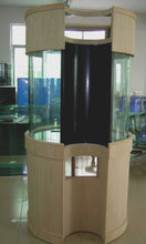 Load image into Gallery viewer, COLUMN HIDER 160 gallon GLASS cylinder round aquarium fish tank set

